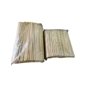 Bulk bamboo skewer sticks in plastic packages for grilling and food service