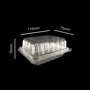 OPS-TP-17L clear container with dimensions 110mm x 75mm x 70mm from plastic shop store.
